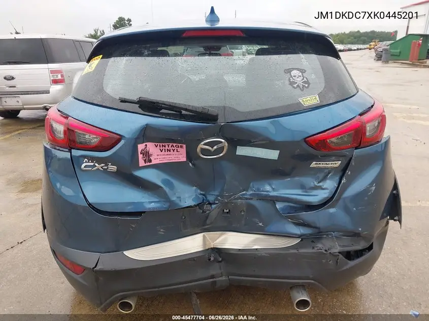 2019 Mazda Cx-3 Touring VIN: JM1DKDC7XK0445201 Lot: 45477704
