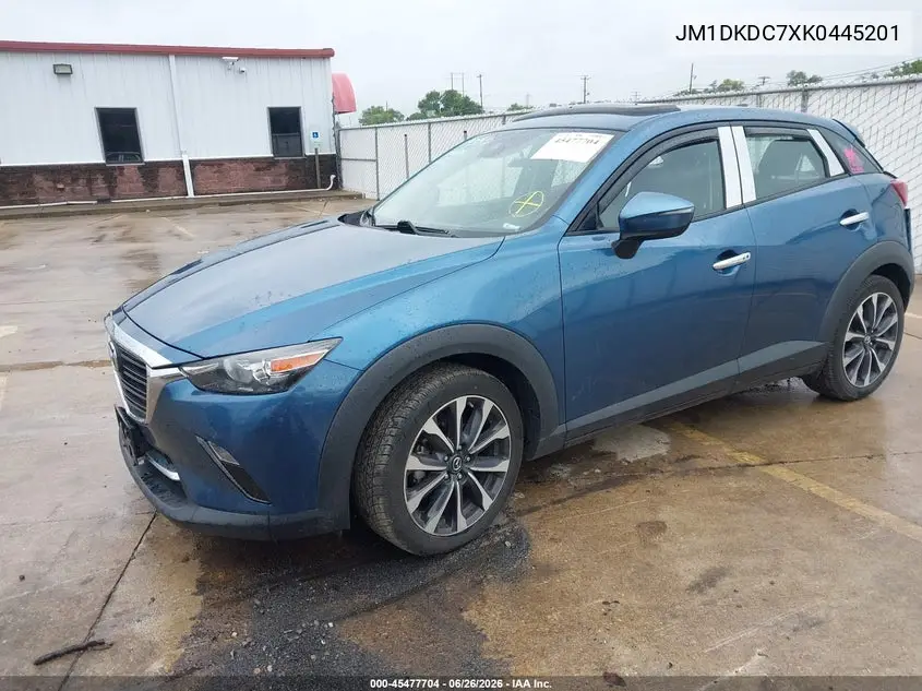 2019 Mazda Cx-3 Touring VIN: JM1DKDC7XK0445201 Lot: 45477704