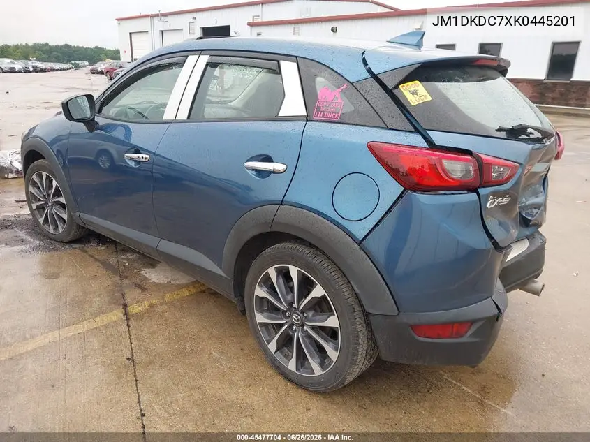 2019 Mazda Cx-3 Touring VIN: JM1DKDC7XK0445201 Lot: 45477704