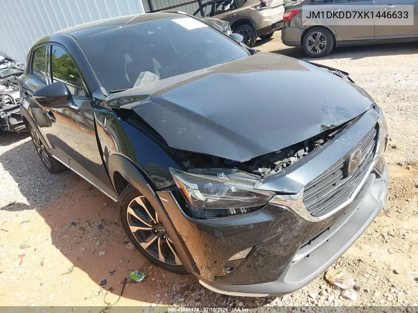2019 Mazda Cx-3 Grand Touring VIN: JM1DKDD7XK1446633 Lot: 45551176