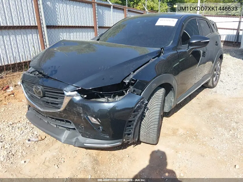 2019 Mazda Cx-3 Grand Touring VIN: JM1DKDD7XK1446633 Lot: 45551176