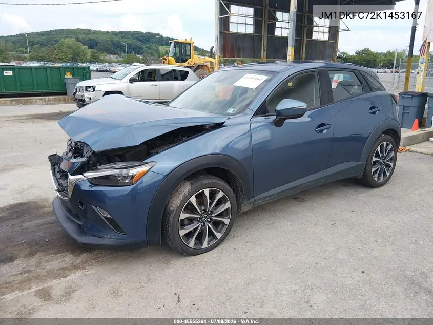 2019 Mazda Cx-3 Touring VIN: JM1DKFC72K1453167 Lot: 45555264