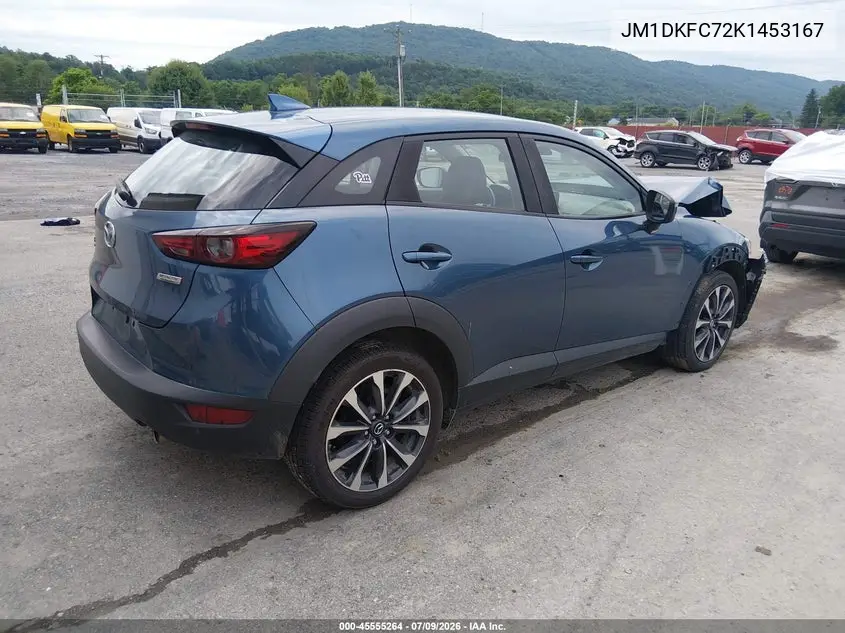 2019 Mazda Cx-3 Touring VIN: JM1DKFC72K1453167 Lot: 45555264