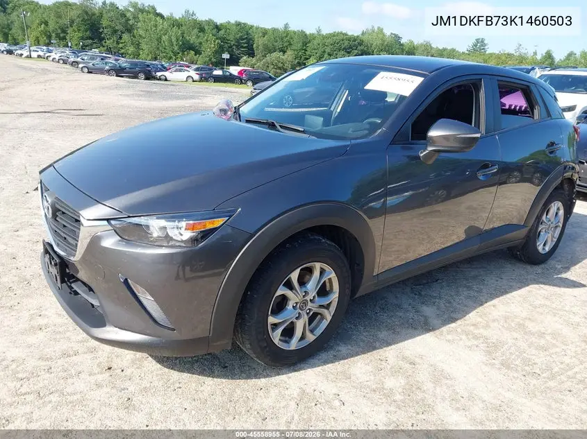 2019 Mazda Cx-3 Sport VIN: JM1DKFB73K1460503 Lot: 45558955