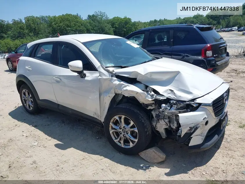 2019 Mazda Cx-3 Sport VIN: JM1DKFB74K1447338 Lot: 45600660