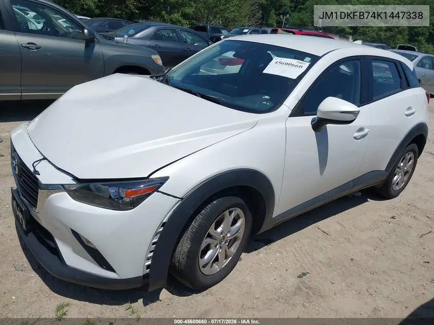 2019 Mazda Cx-3 Sport VIN: JM1DKFB74K1447338 Lot: 45600660