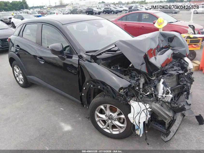 2019 Mazda Cx-3 Sport VIN: JM1DKDB70K0426528 Lot: 45603328
