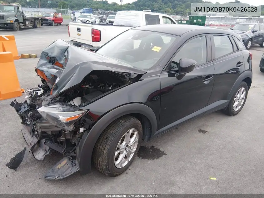 2019 Mazda Cx-3 Sport VIN: JM1DKDB70K0426528 Lot: 45603328