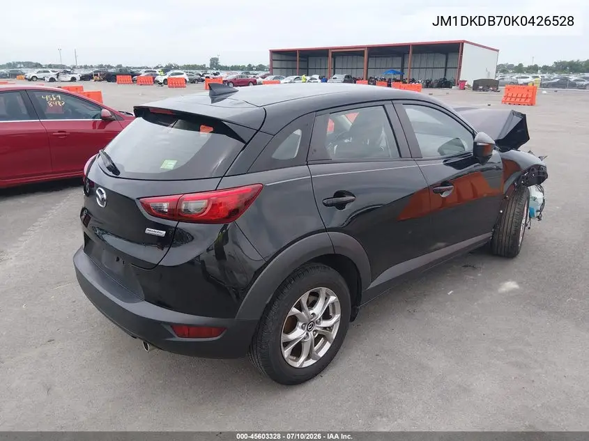 2019 Mazda Cx-3 Sport VIN: JM1DKDB70K0426528 Lot: 45603328