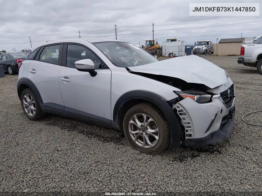 2019 Mazda Cx-3 Sport VIN: JM1DKFB73K1447850 Lot: 45632955