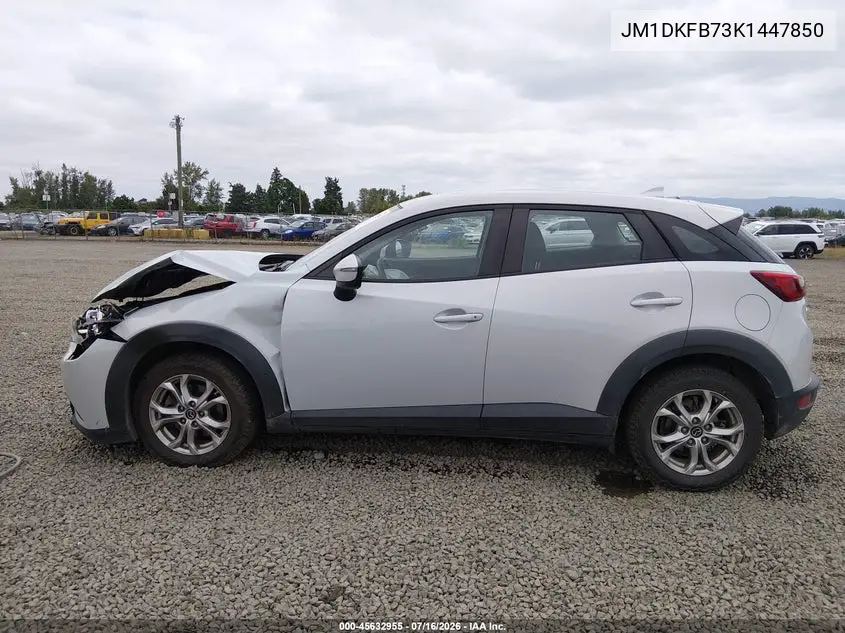 2019 Mazda Cx-3 Sport VIN: JM1DKFB73K1447850 Lot: 45632955