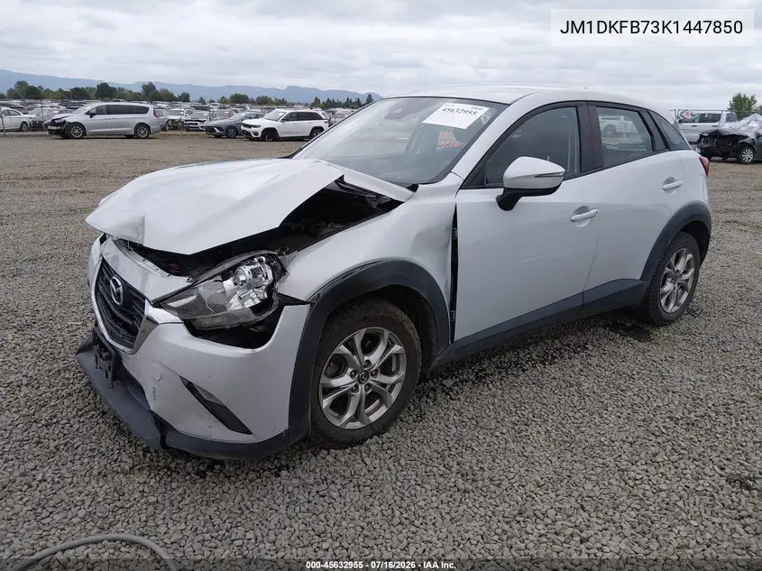 2019 Mazda Cx-3 Sport VIN: JM1DKFB73K1447850 Lot: 45632955