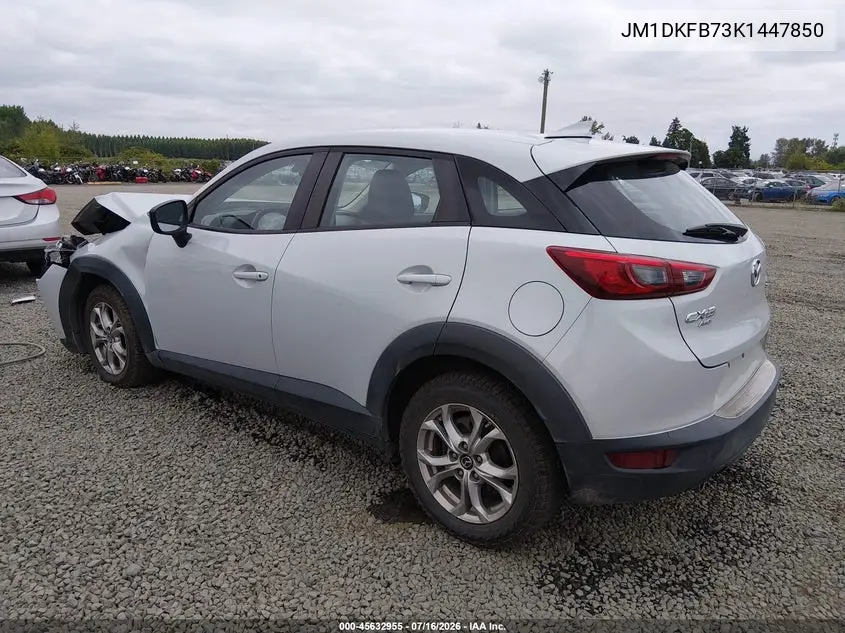 2019 Mazda Cx-3 Sport VIN: JM1DKFB73K1447850 Lot: 45632955
