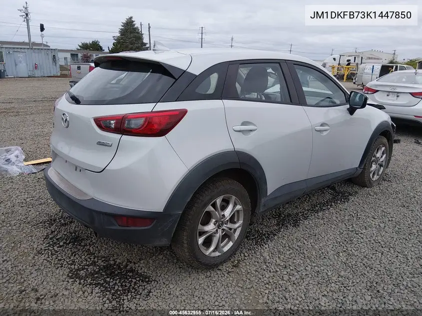 2019 Mazda Cx-3 Sport VIN: JM1DKFB73K1447850 Lot: 45632955