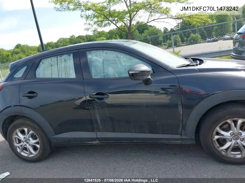 2020 Mazda Cx-3 Gs VIN: JM1DKFC70L1473242 Lot: 12641525