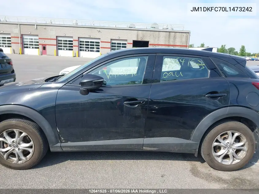 2020 Mazda Cx-3 Gs VIN: JM1DKFC70L1473242 Lot: 12641525