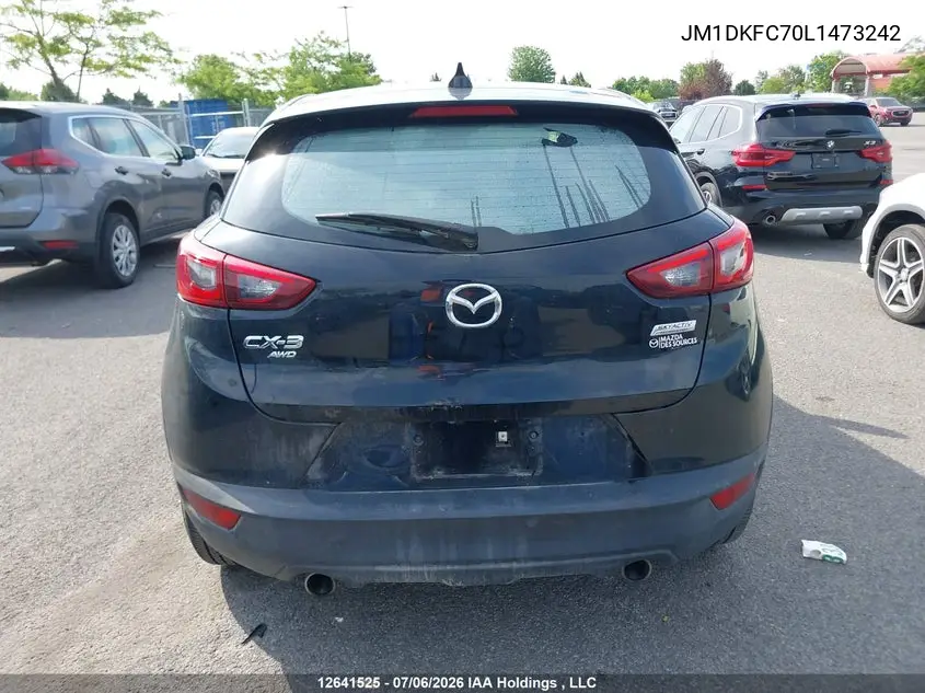 2020 Mazda Cx-3 Gs VIN: JM1DKFC70L1473242 Lot: 12641525