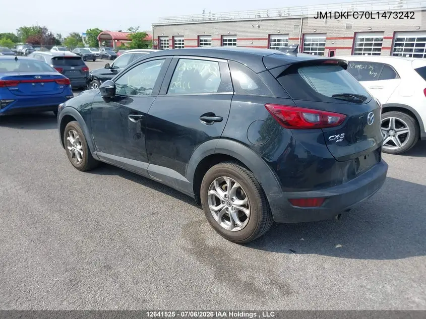2020 Mazda Cx-3 Gs VIN: JM1DKFC70L1473242 Lot: 12641525