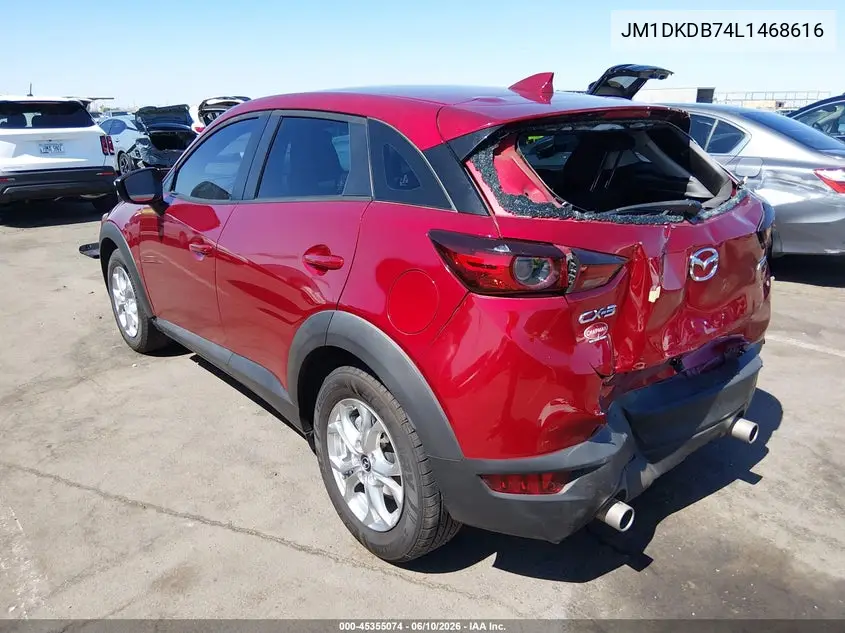 2020 Mazda Cx-3 Sport VIN: JM1DKDB74L1468616 Lot: 45355074