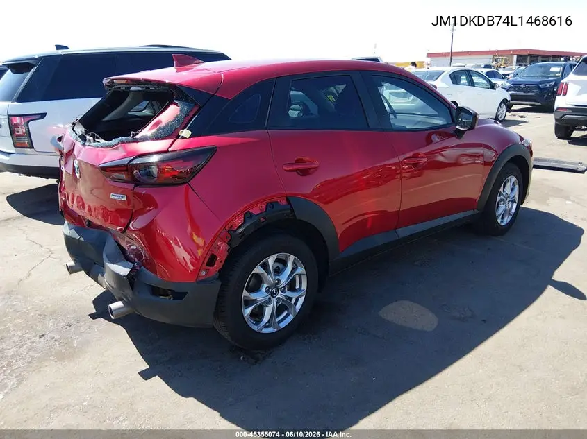 2020 Mazda Cx-3 Sport VIN: JM1DKDB74L1468616 Lot: 45355074