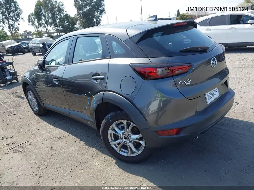 2021 Mazda Cx-3 Sport VIN: JM1DKFB79M1505124 Lot: 45523455