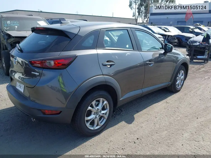 2021 Mazda Cx-3 Sport VIN: JM1DKFB79M1505124 Lot: 45523455