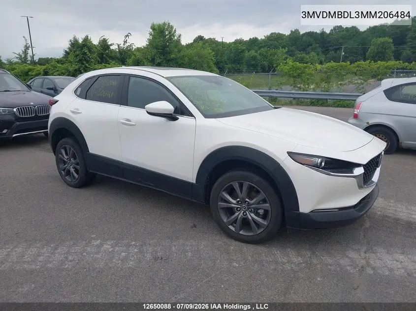 2021 Mazda Cx-30 Gt VIN: 3MVDMBDL3MM206484 Lot: 12650088