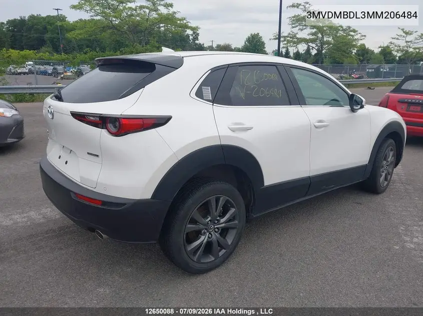 2021 Mazda Cx-30 Gt VIN: 3MVDMBDL3MM206484 Lot: 12650088