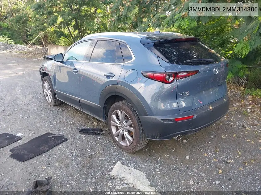 2021 Mazda Cx-30 Premium VIN: 3MVDMBDL2MM314806 Lot: 45324206