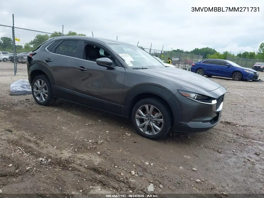 2021 Mazda Cx-30 Select VIN: 3MVDMBBL7MM271731 Lot: 45477152