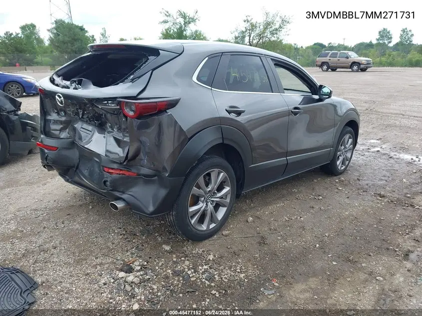 2021 Mazda Cx-30 Select VIN: 3MVDMBBL7MM271731 Lot: 45477152