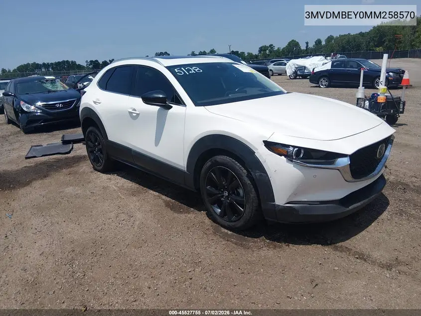 2021 Mazda Cx-30 2.5 Turbo Premium Plus VIN: 3MVDMBEY0MM258570 Lot: 45527755