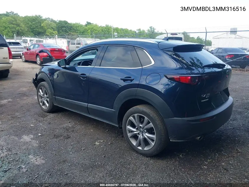 2021 Mazda Cx-30 Premium VIN: 3MVDMBDL3MM316516 Lot: 45555797