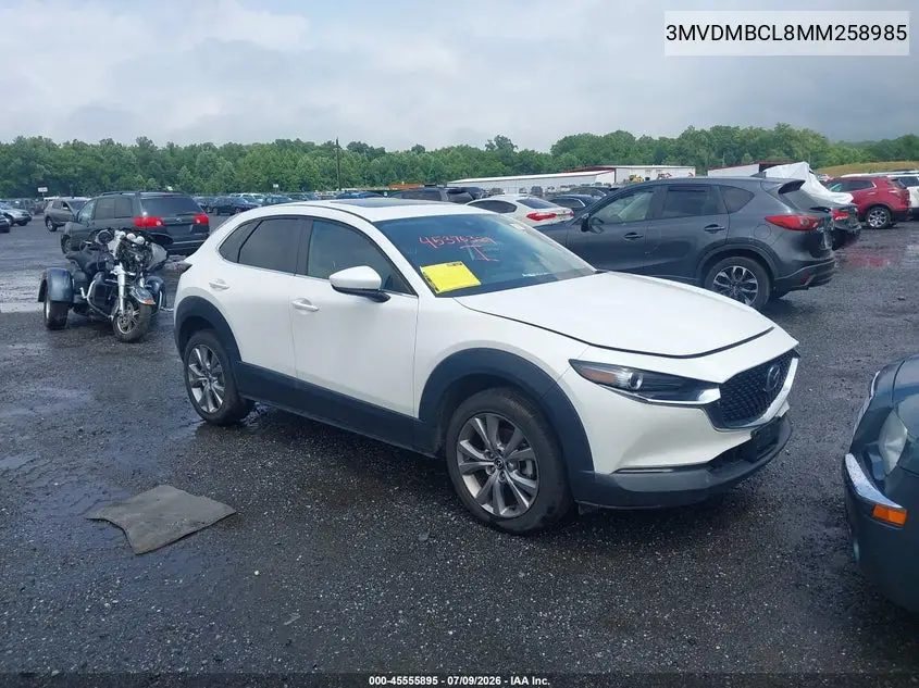 2021 Mazda Cx-30 Preferred VIN: 3MVDMBCL8MM258985 Lot: 45555895