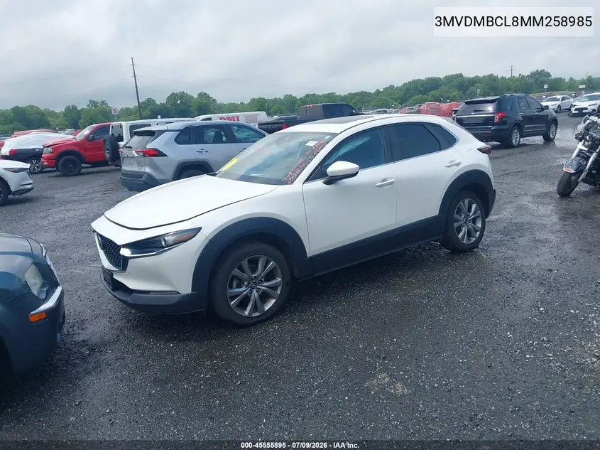 2021 Mazda Cx-30 Preferred VIN: 3MVDMBCL8MM258985 Lot: 45555895