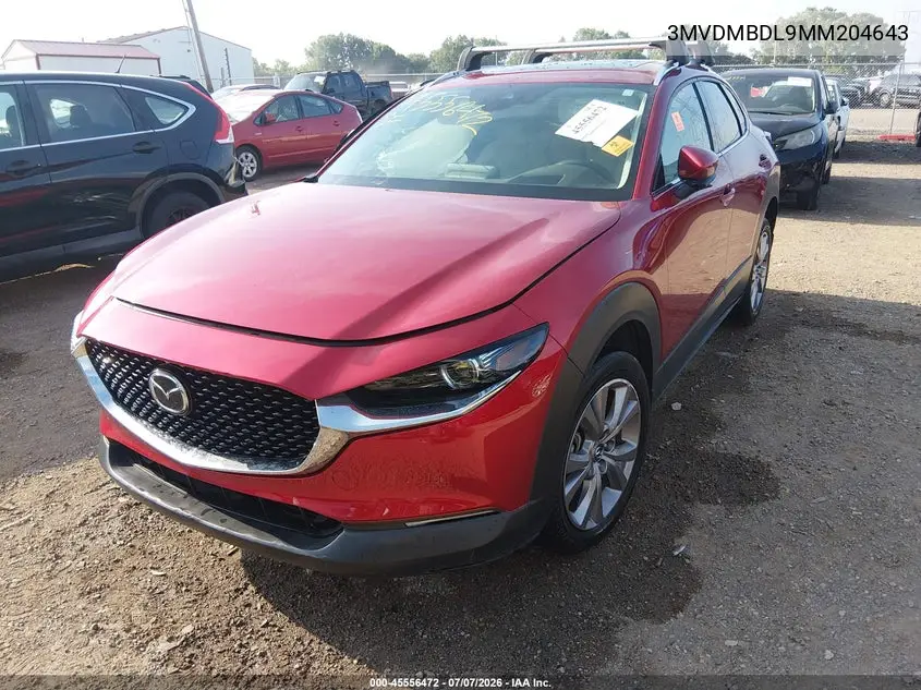 2021 Mazda Cx-30 Premium VIN: 3MVDMBDL9MM204643 Lot: 45556472