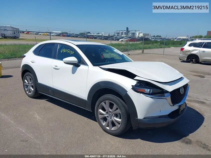 2021 Mazda Cx-30 Preferred VIN: 3MVDMACL3MM219215 Lot: 45607130
