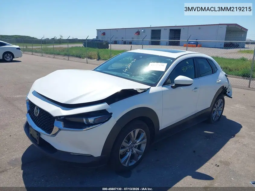 2021 Mazda Cx-30 Preferred VIN: 3MVDMACL3MM219215 Lot: 45607130