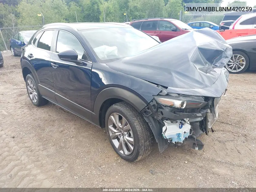 2022 Mazda Cx-30 Select VIN: 3MVDMBBL8NM420259 Lot: 45434457