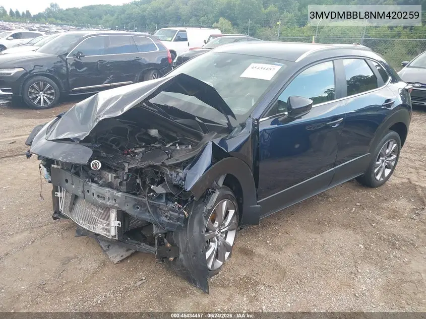 2022 Mazda Cx-30 Select VIN: 3MVDMBBL8NM420259 Lot: 45434457