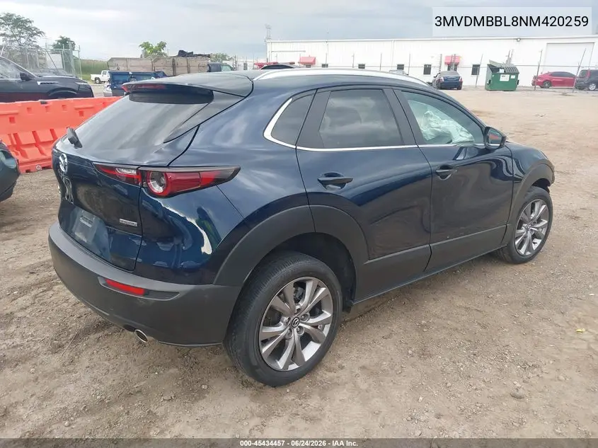 2022 Mazda Cx-30 Select VIN: 3MVDMBBL8NM420259 Lot: 45434457