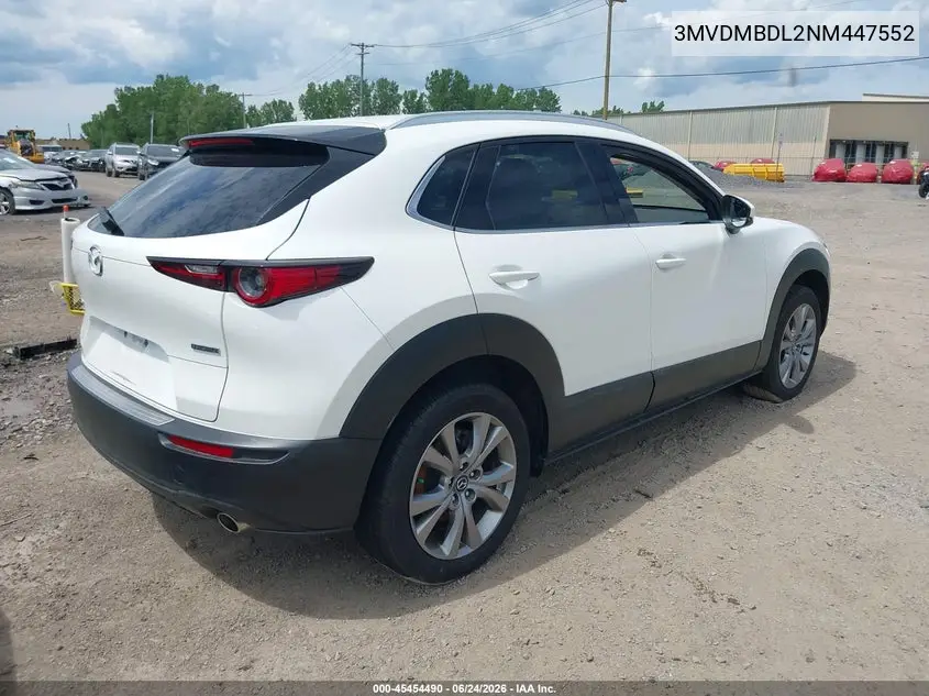 2022 Mazda Cx-30 Premium VIN: 3MVDMBDL2NM447552 Lot: 45454490