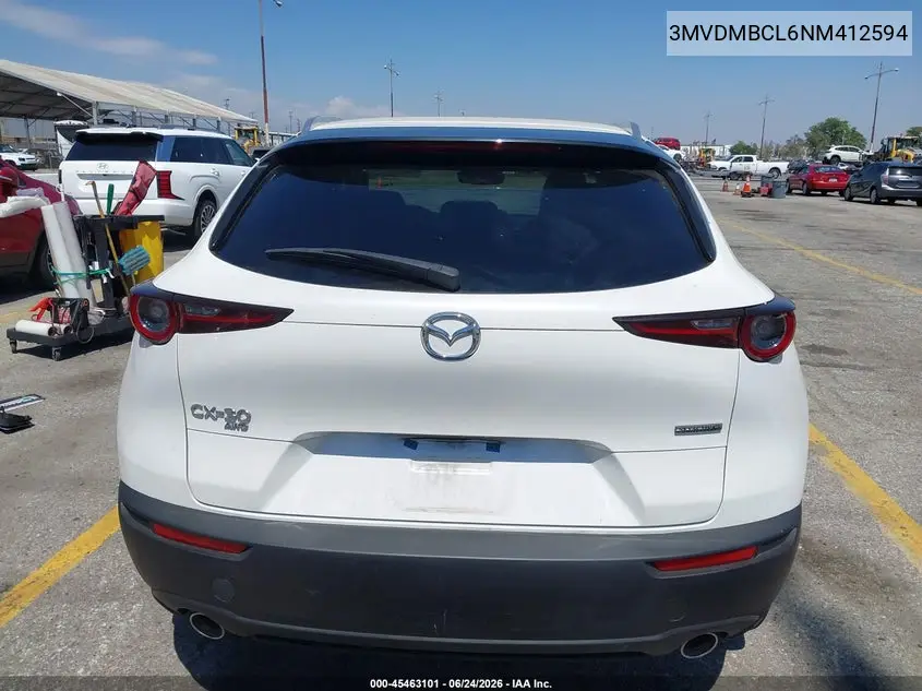 2022 Mazda Cx-30 Preferred VIN: 3MVDMBCL6NM412594 Lot: 45463101