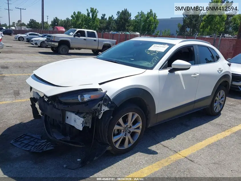 2022 Mazda Cx-30 Preferred VIN: 3MVDMBCL6NM412594 Lot: 45463101