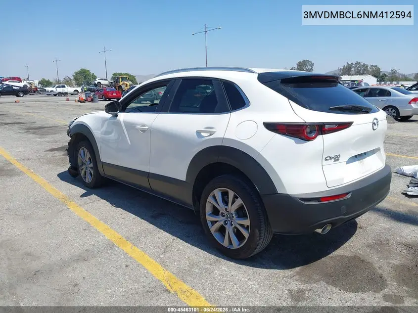 2022 Mazda Cx-30 Preferred VIN: 3MVDMBCL6NM412594 Lot: 45463101