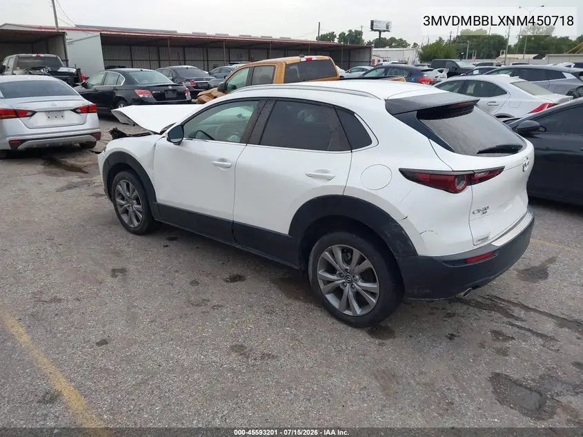 2022 Mazda Cx-30 Select VIN: 3MVDMBBLXNM450718 Lot: 45593201