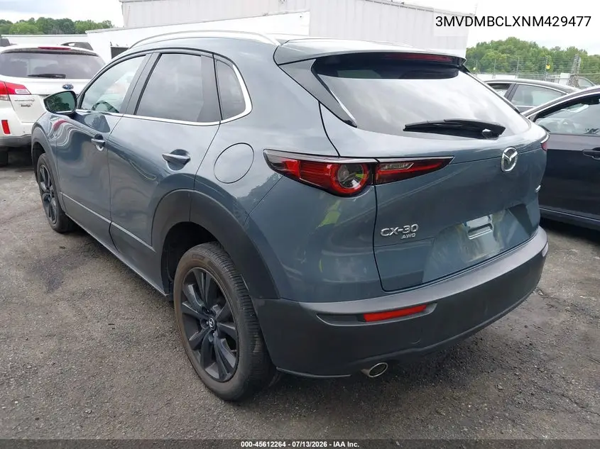 2022 Mazda Cx-30 Carbon Edition VIN: 3MVDMBCLXNM429477 Lot: 45612264