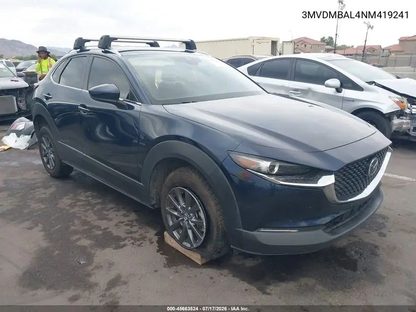 2022 Mazda Cx-30 2.5 S VIN: 3MVDMBAL4NM419241 Lot: 45663524