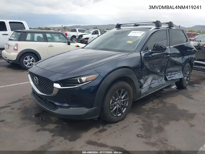 2022 Mazda Cx-30 2.5 S VIN: 3MVDMBAL4NM419241 Lot: 45663524