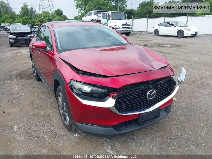 2024 Mazda Cx-30 Gt VIN: 3MVDMBDM2RM648950 Lot: 12644144